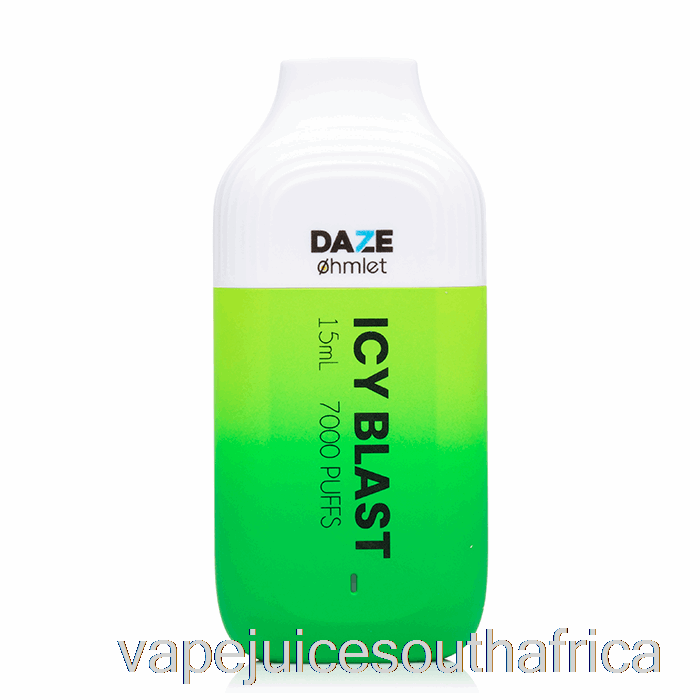 Vape Juice South Africa 7 Daze Ohmlet 7000 0% Zero Nicotine Disposable Icy Blast